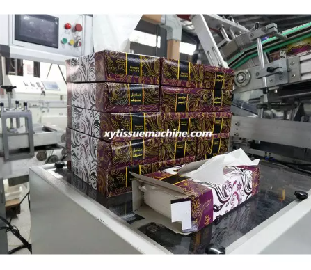 Facial Tissue Paper Carton Box Packing Machine Facial Tissue Paper Carton Box Packing Machine