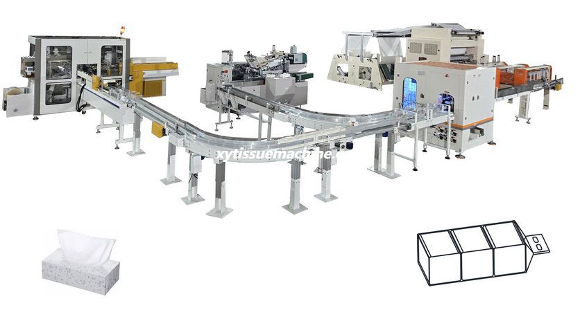 fully automatic box packing soft packing facial tissue machine fully automatic box packing soft packing facial tissue machine