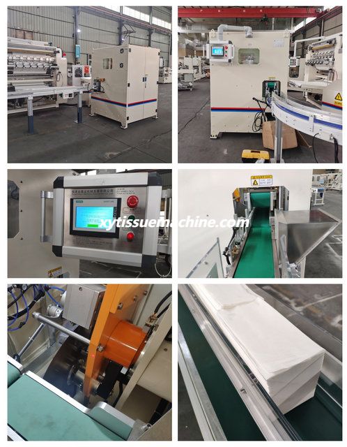 facial tissue log saw cutting machine