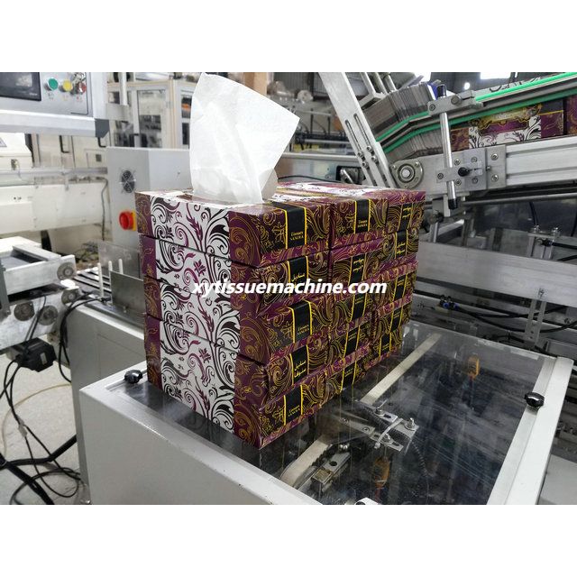 Fully Automatic High Speed Facial Tissue Paper Carton Box Packing Machine 