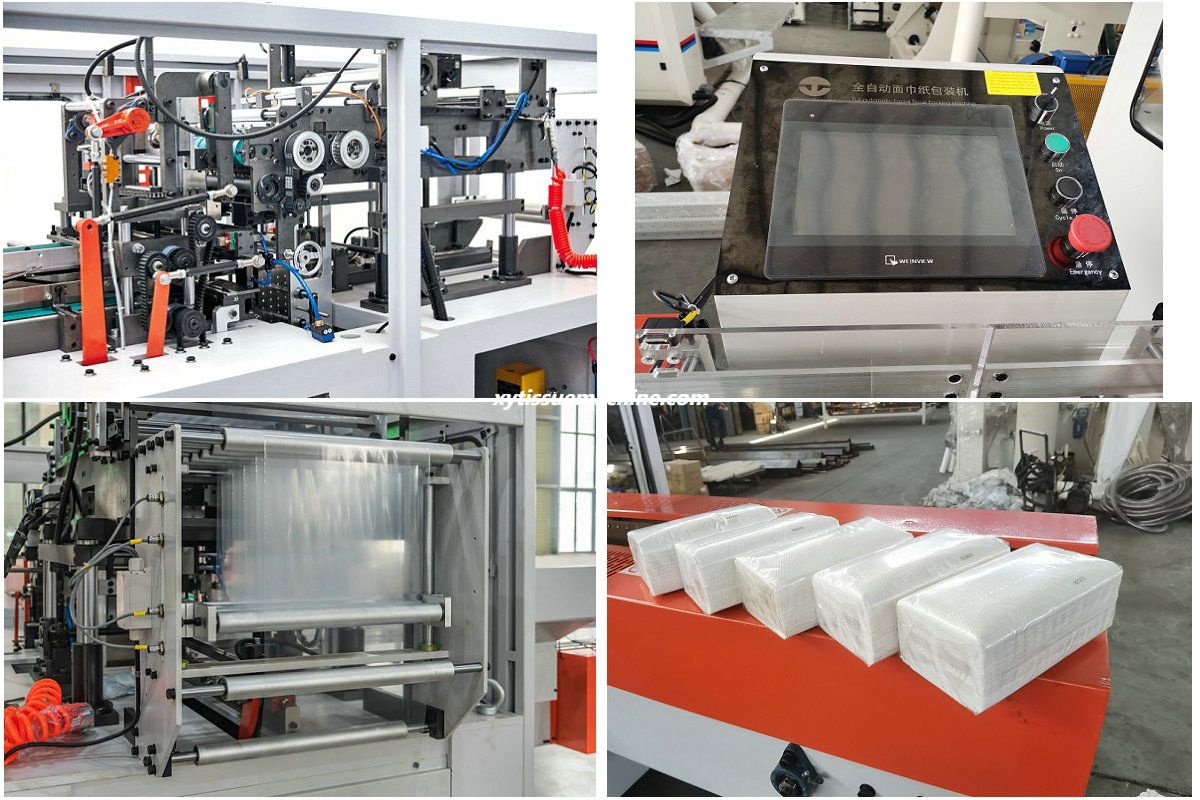 details of facial tissue packing machine