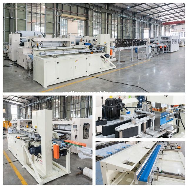 automatic toilet paper band saw cutting machine production line