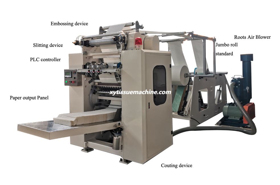 Automatic V folding facial tissue hand towel paper making machine (2)