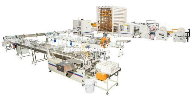 High speed automatic glue lamination toilet paper roll making machine production line 10