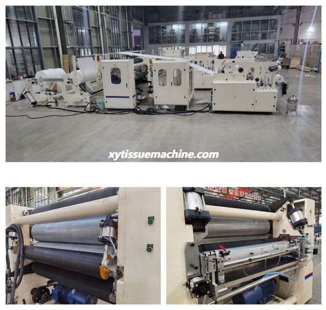 automatic glue lamination rewinding machine