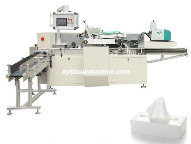 Fully Automatic High Speed Facial Tissue Paper Carton Box Packing Machine 5