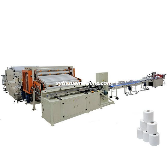 Automatic Glue Laminated Toilet Tissue Paper Roll Making Machine Production Line 