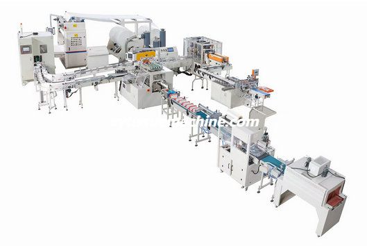 box packing facial tissue machine production line