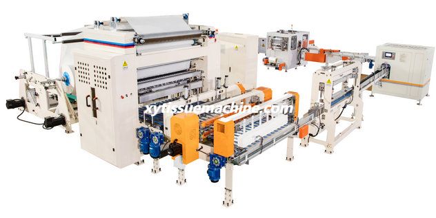 High Speed Fully Automatic V Folding Facial Tissue Machine Production Line