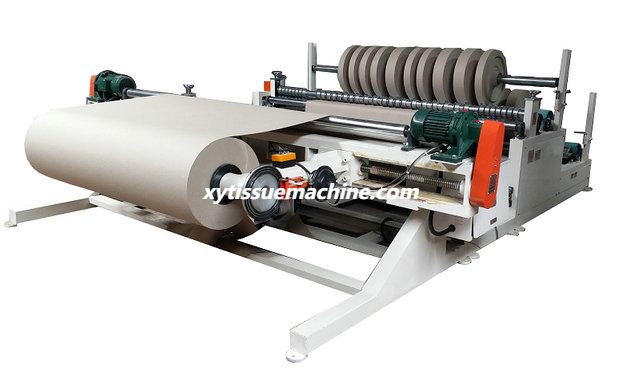 automatic kraft paper rewinding and slitting machine (8)