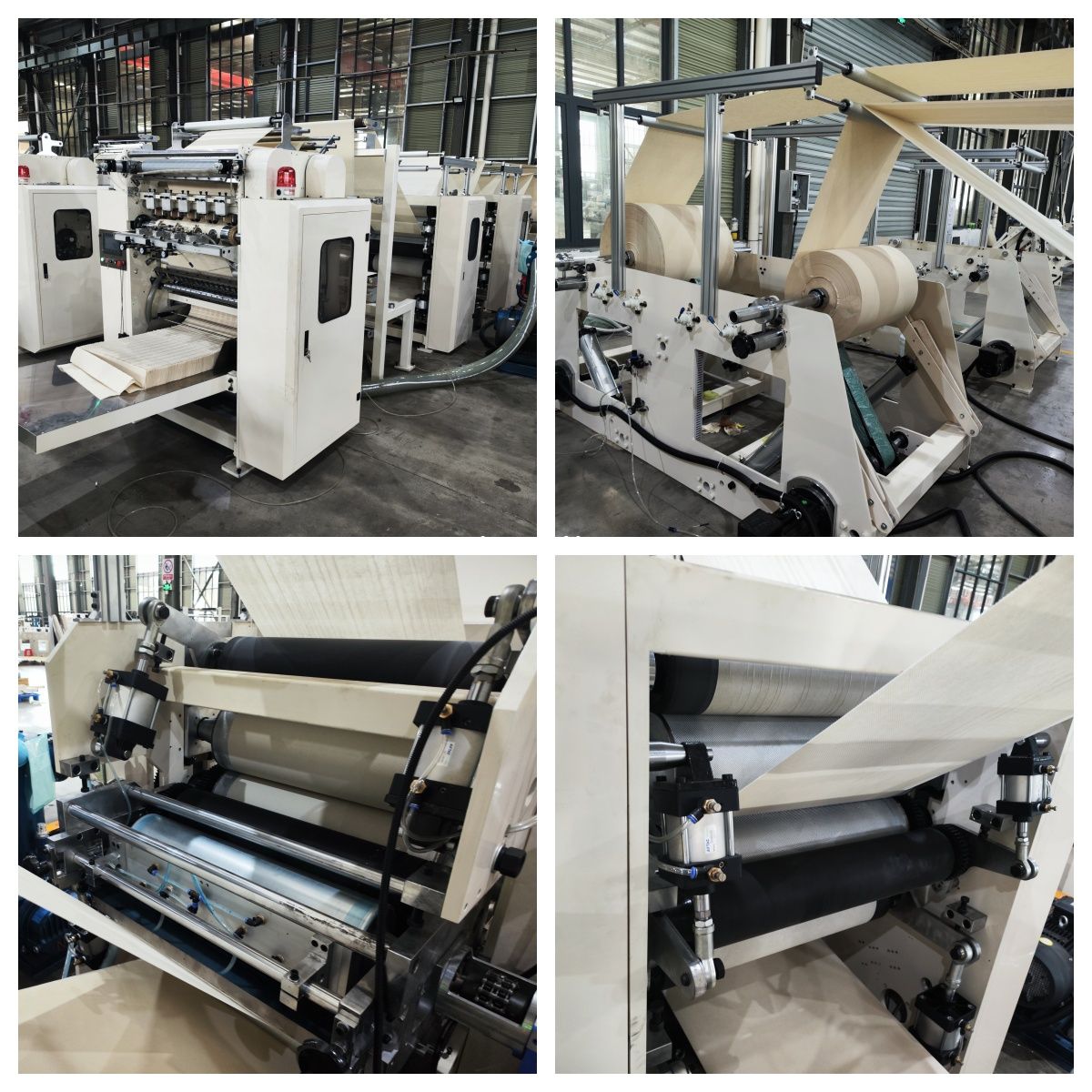 glue lamination V folding hand towel machine