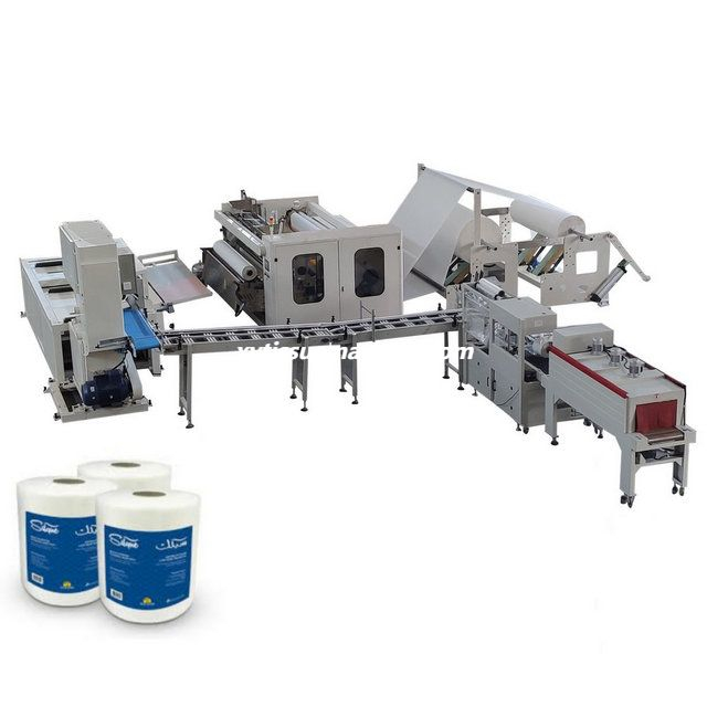 Good Price Automatic Maxi Roll Kitchen Towel Paper Making Machine Production Line 