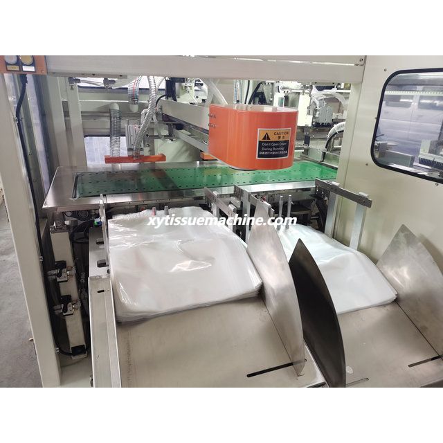 High Speed Full Automatic Facial Tissue Paper Bundle Packing Machinery 