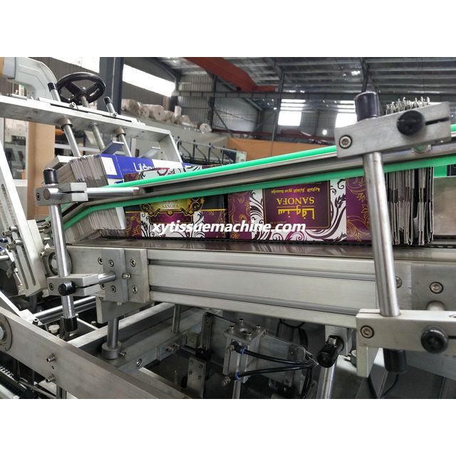 Fully Automatic High Speed Facial Tissue Paper Carton Box Packing Machine 