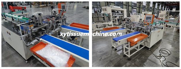 double heads napkin tissue bundle packing machine (1)