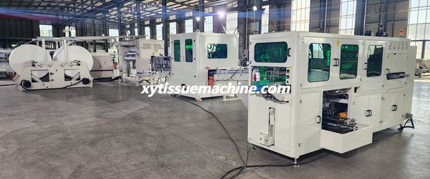 fuly automatic hang style facial tissue machine production line