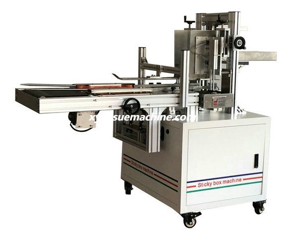 Low cost semi automamtic facial tissue paper carton box packing machine 1