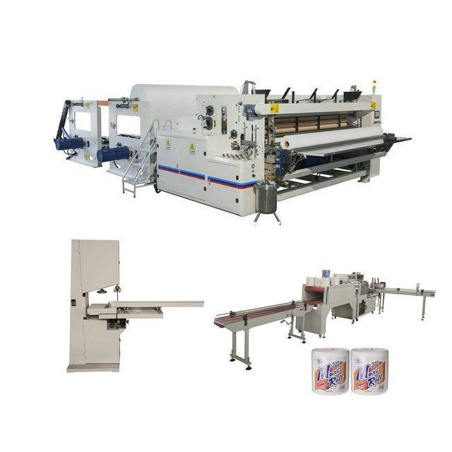 Good Price Semi Automatic Maxi Roll Kitchen Towel Manufacturing Machine Production Line