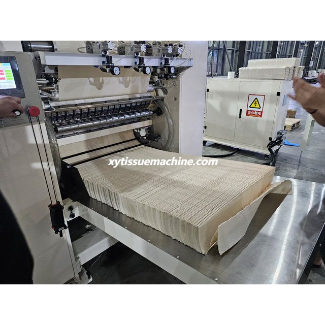Automatic Interfold Glue Lamination Hand Towel Facial Tissue Paper Machine