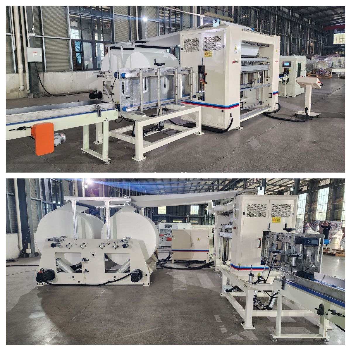 hang style facial tissue folding machine