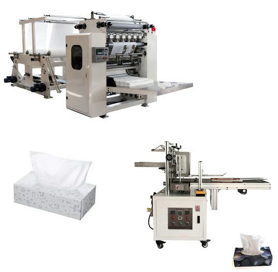 Good Price Semi Automatic Carton Box Packing V Folding Facial Tissue Hand Towel Paper Making Machinery Price2