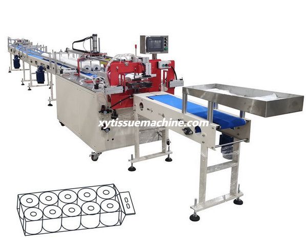 semi auto toilet paper packing machine