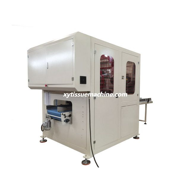 XY-GU-281 Automatic Hang Style V Folding Facial Tissue Log Saw Cutting Machine 