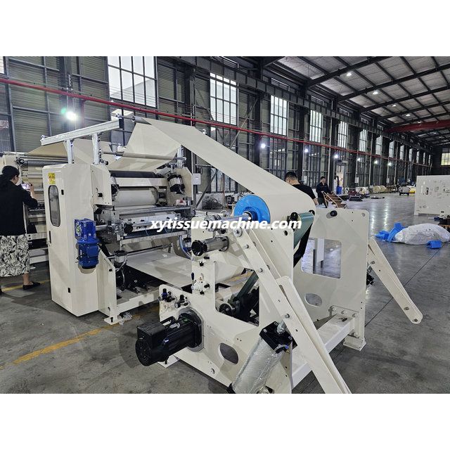 Automatic Interfold Glue Lamination Hand Towel Facial Tissue Paper Machine