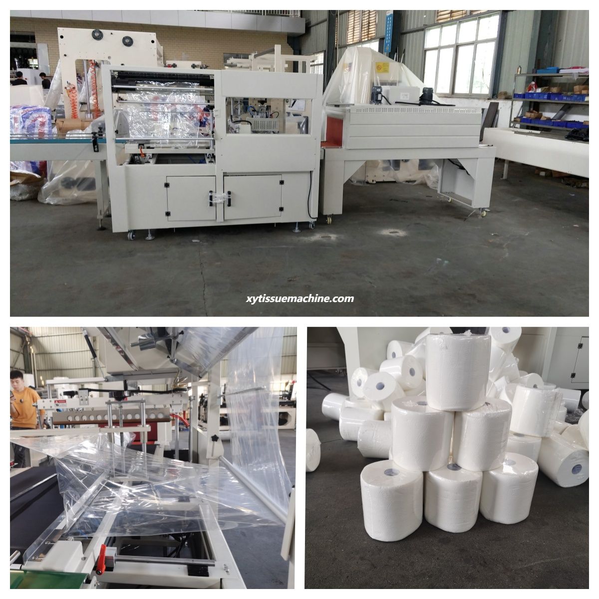 low cost automatic maxi roll shrink packing machine