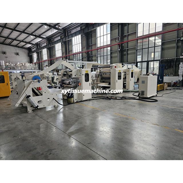 Automatic Interfold Glue Lamination Hand Towel Facial Tissue Paper Machine