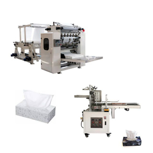 Good Price Semi Automatic Carton Box Packing V Folding Facial Tissue Hand Towel Paper Making Machinery 